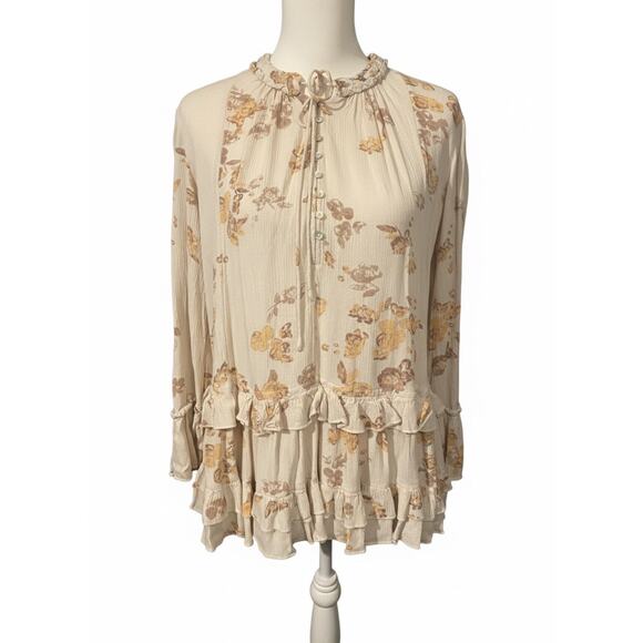 Free People Clover Field Floral Mini Dress Size X-Small Boho Chic - Picture 2 of 8